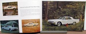 1961 Lincoln Continental Sedan Convertible Spirit Smaller Sale Brochure Original