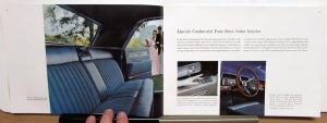 1961 Lincoln Continental Sedan Convertible Spirit Smaller Sale Brochure Original