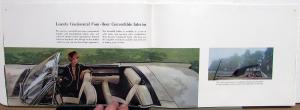 1961 Lincoln Continental Sedan Convertible Spirit Smaller Sale Brochure Original