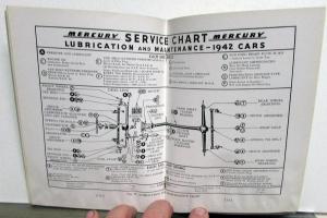 1942 Mercury 8 Series 29A Owners Manual Reference Book Original