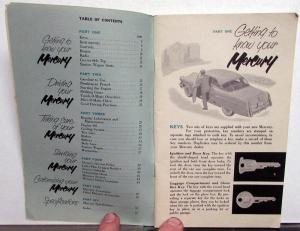 1952 Mercury Series 2M Owners Manual Original