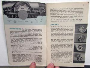 1952 Mercury Series 2M Owners Manual Original