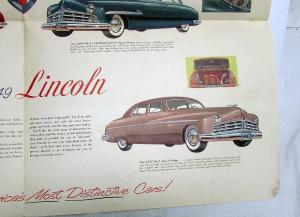 1949 Lincoln Cosmopolitan Coupe Convertible Sedan Road Proven Sales Folder Orig