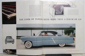 1953 Lincoln Cosmopolitan Capri Custom Coupe Sedan Convertible Sales Brochure XL