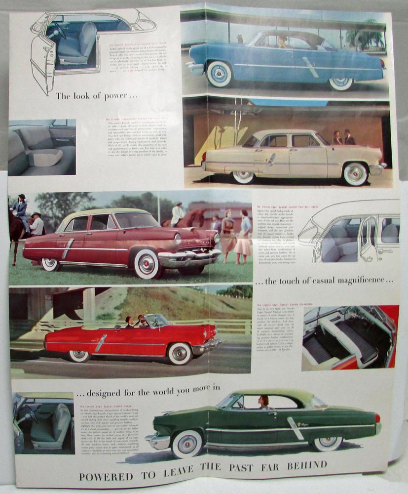 1953 Lincoln Cosmopolitan Capri Sales Folder 2nd Printing Oversized ...