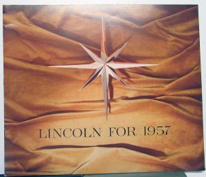 1957 Lincoln Premiere & Capri Oversized Color Sales Brochure Original