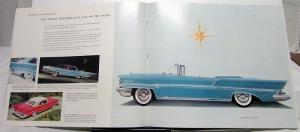 1957 Lincoln Premiere & Capri Oversized Color Sales Brochure Original