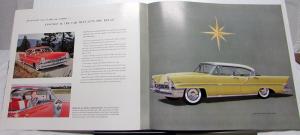 1957 Lincoln Premiere & Capri Oversized Color Sales Brochure Original