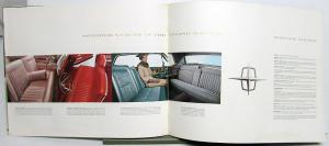 1963 Lincoln Continental Sedan Convertible Prestige Sales Brochure Oversized