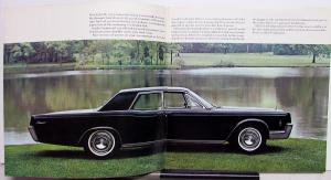 1966 Lincoln Continental Sedan Convertible Sales Brochure Oversized Original