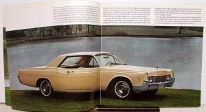 1966 Lincoln Continental Sedan Convertible Sales Brochure Oversized Original