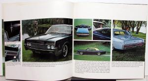 1966 Lincoln Continental Sedan Convertible Sales Brochure Oversized Original