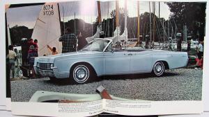 1967 Lincoln Continental Prestige Sales Brochure Oversized Original