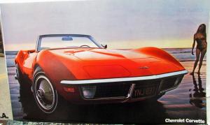 1969 1970 1971 72 73 Chevrolet Corvette Dealer Showroom Posters Sales Spec Sheet