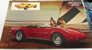 1969 1970 1971 72 73 Chevrolet Corvette Dealer Showroom Posters Sales Spec Sheet