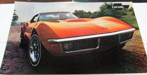 1969 1970 1971 72 73 Chevrolet Corvette Dealer Showroom Posters Sales Spec Sheet