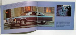 1975 Lincoln Continentals Town Car Mark IV Sales Brochure Silver Canadian Orig