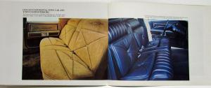 1975 Lincoln Continentals Town Car Coupe Sedan Mark IV Sales Brochure Gold Orig