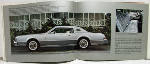 1975 Lincoln Continentals Town Car Coupe Sedan Mark IV Sales Brochure Gold Orig