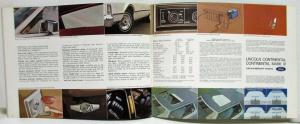 1975 Lincoln Continentals Town Car Coupe Sedan Mark IV Sales Brochure Gold Orig