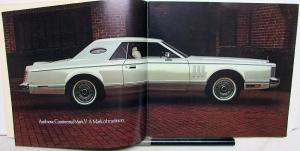 1977 Lincoln Continental Mark V Prestige Oversized Sales Brochure Original