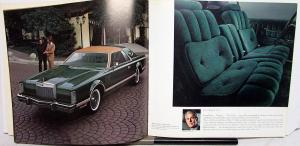 1977 Lincoln Continental Mark V Prestige Oversized Sales Brochure Original