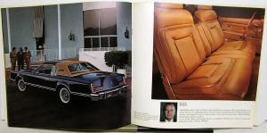 1977 Lincoln Continental Mark V Prestige Oversized Sales Brochure Original