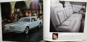 1977 Lincoln Continental Mark V Prestige Oversized Sales Brochure Original