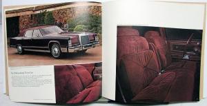 1978 Lincoln Continental Town Car Coupe Sedan 75th Anniversary XL Sale Brochure