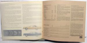 1978 Lincoln Continental Town Car Coupe Sedan 75th Anniversary XL Sale Brochure