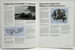 1984 Lincoln Continental Mark VII Sales Brochure for Sales Personnel