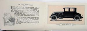 1925 Paige Deluxe Sedan Four Door Brougham Phaeton 6 Cylinder Sales Brochure