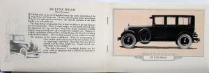 1925 Paige Deluxe Sedan Four Door Brougham Phaeton 6 Cylinder Sales Brochure