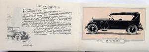 1925 Paige Deluxe Sedan Four Door Brougham Phaeton 6 Cylinder Sales Brochure