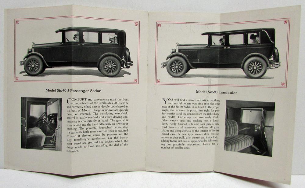 1927 Peerless Six 90 Roadster Phaeton Coupe Sedan Landaulet Sales ...