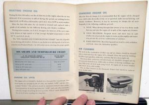 1955 Packard Clipper Owners Manual Care & Operation Original Maintenance