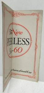 1927 Peerless Six 60 Specifications Four Door Sales Folder Original