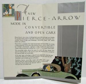 1931 The New Pierce Arrow Convertible and Open Cars Sales Folder