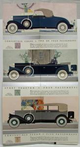 1931 The New Pierce Arrow Convertible and Open Cars Sales Folder