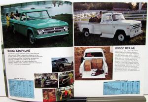 1970 Dodge Truck Pickups Adventurer Power Wagon & Stakes Sales Brochure Original