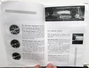 1957 Lincoln Mark II Owners Manual Care & Operations Maintenance Reprint