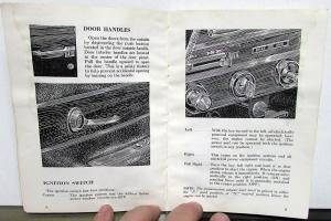 1963 Lincoln Continental Owners Manual Care & Operation Maintenance Original