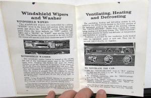 1963 Lincoln Continental Owners Manual Care & Operation Maintenance Original