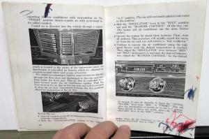 1963 Lincoln Continental Owners Manual Care & Operation Maintenance Original