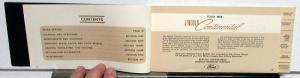 1968 Lincoln Continental Owners Manual Care & Operation Maintenance Original