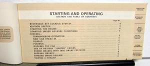 1968 Lincoln Continental Owners Manual Care & Operation Maintenance Original