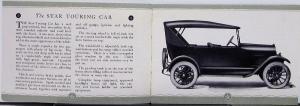 1924 Star Touring Roadster Coupe Sedan Wagon Chassis Sales Brochure Original