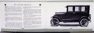 1924 Star Touring Roadster Coupe Sedan Wagon Chassis Sales Brochure Original