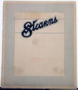 1917 1918 Stearns Knight 4 & 6 Motor Car Sale Brochure Spec Construction Details