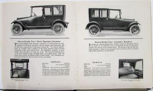 1917 1918 Stearns Knight 4 & 6 Motor Car Sale Brochure Spec Construction Details